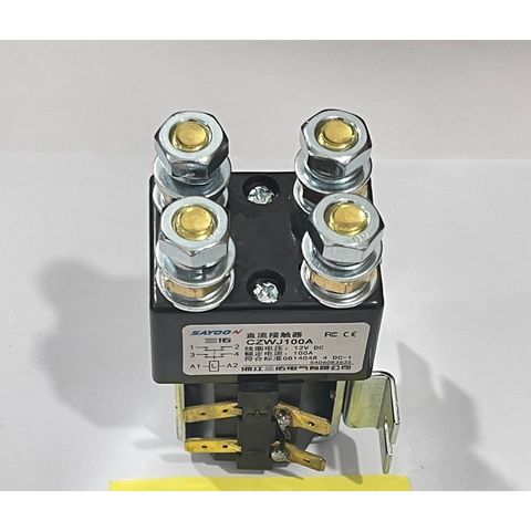 ✅ Khởi động từ DC 12V, 24V, 36V, 48V, 60V, 72V dùng cho xe nâng, cho ben nâng điện 12V 24V, Contactor SAYOON
