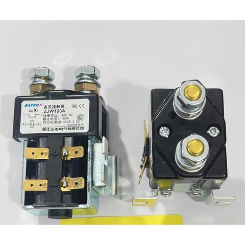 ✅ Khởi động từ DC 12V, 24V, 36V, 48V, 60V, 72V dùng cho xe nâng, cho ben nâng điện 12V 24V, Contactor SAYOON