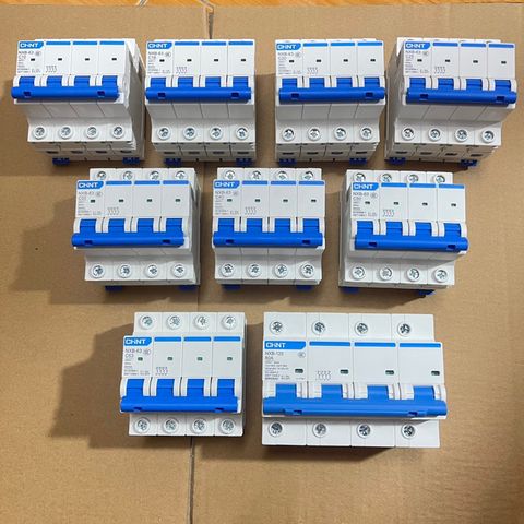 ✅ [Chính hãng 100%] Aptomat AC 4P CHINT, 10A, 16A, 20A, 25A, 32A, 40A, 50A, 63A, 80A, 100A, 125A, Loại Át cài