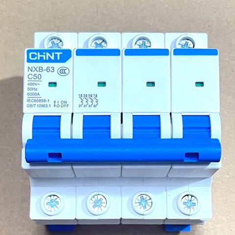✅ [Chính hãng 100%] Aptomat AC 4P CHINT, 10A, 16A, 20A, 25A, 32A, 40A, 50A, 63A, 80A, 100A, 125A, Loại Át cài