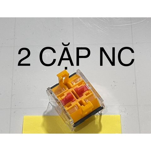 ✅ Cặp Tiếp điểm phụ 2 NO, 2 NC và 1NC + 1NO dùng cho nút nhấn nhả, nhấn giữ, công tắc xoay 2 vị trí, 3 vị trí, nút stop