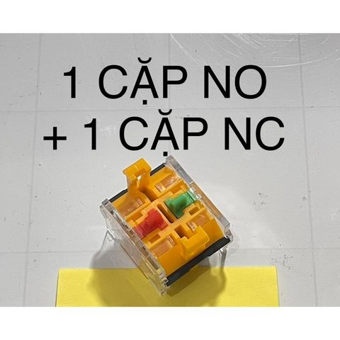 ✅ Cặp Tiếp điểm phụ 2 NO, 2 NC và 1NC + 1NO dùng cho nút nhấn nhả, nhấn giữ, công tắc xoay 2 vị trí, 3 vị trí, nút stop