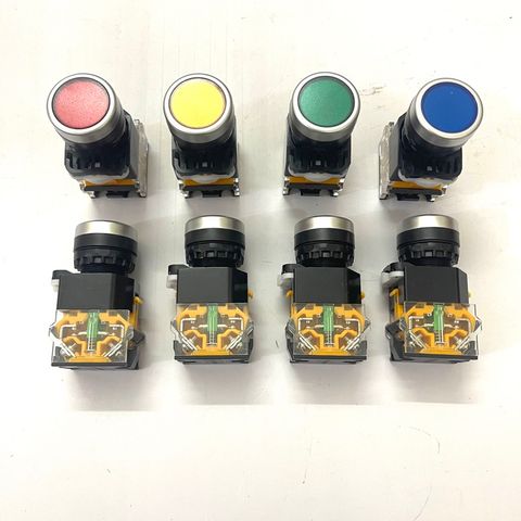 ✅ Cặp Tiếp điểm phụ 2 NO, 2 NC và 1NC + 1NO dùng cho nút nhấn nhả, nhấn giữ, công tắc xoay 2 vị trí, 3 vị trí, nút stop