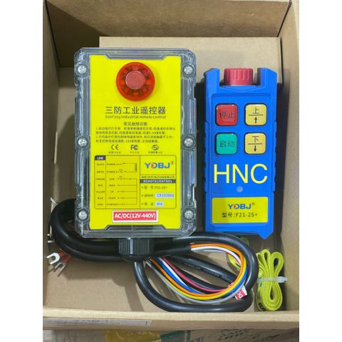 ✅ Điều khiển từ xa 2 kênh F21-2S+, SIÊU BỀN cho pa lăng, tời điện, ben nâng, bửng nâng 12V, 24V, 220V, 380V