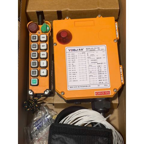 ✅ Điều Khiển từ xa F24-10D, 380V, Loại 2 cấp tốc độ, 10 kênh điều khiển, F24 10D