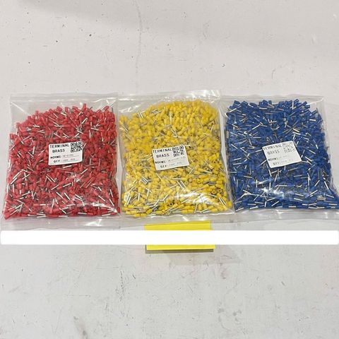 ✅ [ Combo 1000 cái ] Đầu cos Pin rỗng, đầu cos kim rỗng dùng cho dây điện 0,75 mm2 - 16 mm2, các màu Đỏ, Vàng, Xanh