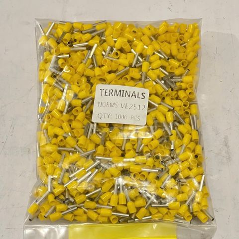✅ [ Combo 1000 cái ] Đầu cos Pin rỗng, đầu cos kim rỗng dùng cho dây điện 0,75 mm2 - 16 mm2, các màu Đỏ, Vàng, Xanh