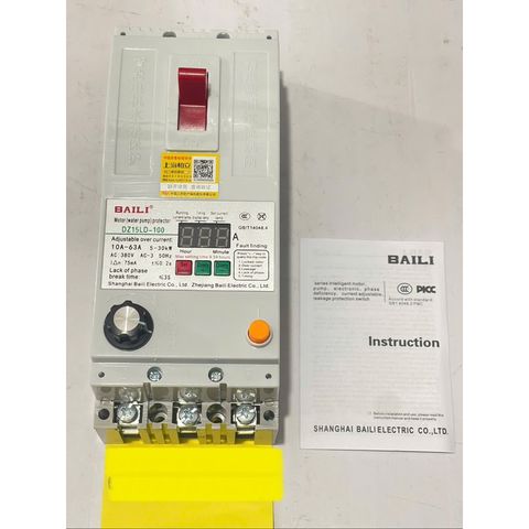✅ [BAILI] Aptomat 3P Bảo vệ pha BALI 10A, 32A, 40A, 50A, 63A, 75A, 85A, 100A bảo vệ quá tải, chống giật, hẹn giờ tắt máy