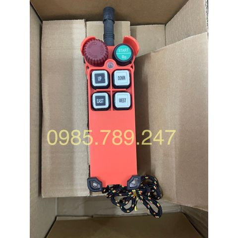 Điều khiển từ xa F21-4S, 220V/380V, điều khiển từ xa cẩu trục, bộ điều khiển 3 pha, bộ điều khiển từ xa máy tời pa lăng.