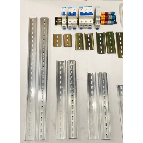 ✅ Combo 10 Thanh ray nhôm, thanh ray sắt (Hàng đẹp), thanh cài, gài Aptomat, khởi, dài từ 6cm - 50 cm, rail 35mm dày 1mm