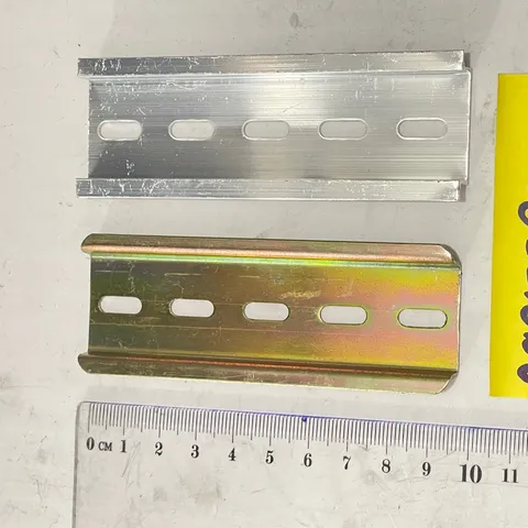✅ Combo 10 Thanh ray nhôm, thanh ray sắt (Hàng đẹp), thanh cài, gài Aptomat, khởi, dài từ 6cm - 50 cm, rail 35mm dày 1mm