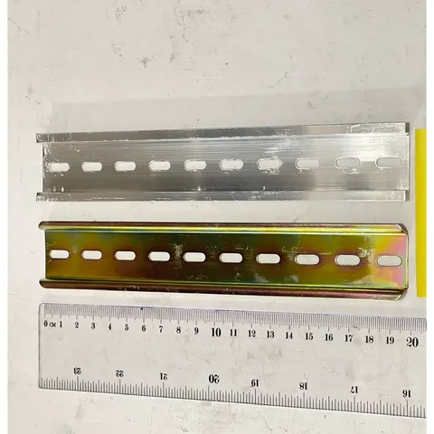 ✅ Combo 10 Thanh ray nhôm, thanh ray sắt (Hàng đẹp), thanh cài, gài Aptomat, khởi, dài từ 6cm - 50 cm, rail 35mm dày 1mm