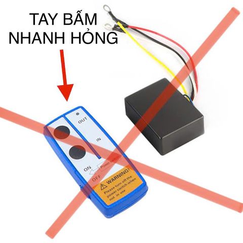 ✅ Điều khiển từ xa cho tời Điện Ác quy 12V, 24V từ 2000 lbs, 3000 lbs, 4000 lbs, 6000 lbs, 9000 lbs, 12000 lbs, 13500lbs