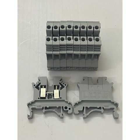 ✅ [COMBO 10 CÁI] Cầu đấu dây UK2.5 gắn trên thanh cài dùng cho dây từ 1mm2 - 2.5mm2