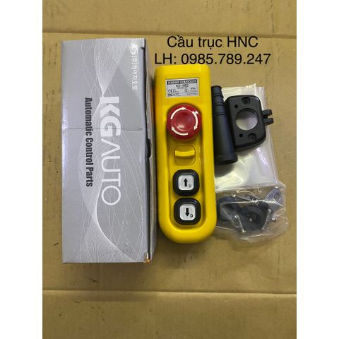 Tay bấm điều khiển cầu trục KG-H02 (Loại 2 nút bấm + 1 nút dừng khẩn)
