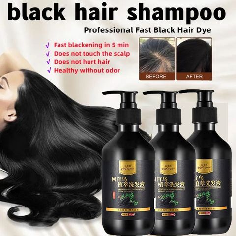 Tóc chuyển sang màu đen dầu gội đầu, tóc trắng Dầu gội đầu chuyển sang màu đen Dầu gội thảoo dượcc tự nhiên Sửa chữaa tóc