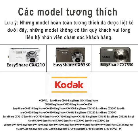 PIN MÁY ẢNH KODAK CR-V3, DÙNG CHO KODAK C653, C663, C743, C875, Z980, DX6340