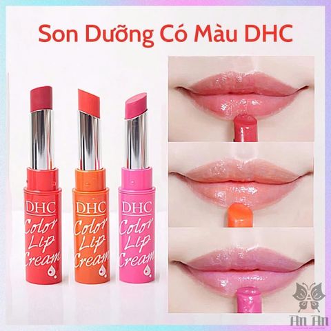 Son Dưỡng Có Màu DHC Color Lip Cream Nhật Bản - Dưỡng Ẩm, Làm Mềm Môi, Màu Sắc Tự Nhiên 