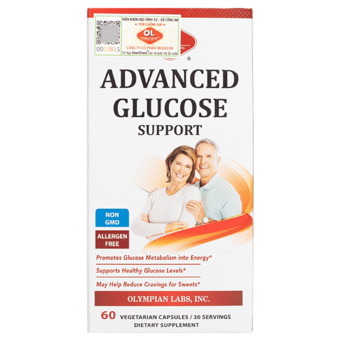 [Nhập khẩu] Advanced Glucose Support Olympian Labs  - Hỗ trợ ổn định đường huyết (hộp 60v)