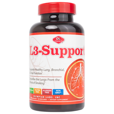 [Nhập khẩu]  L3-Support Olympian Labs - Hỗ trợ chức năng phổi, phế quản, xoang (Hộp 30v)