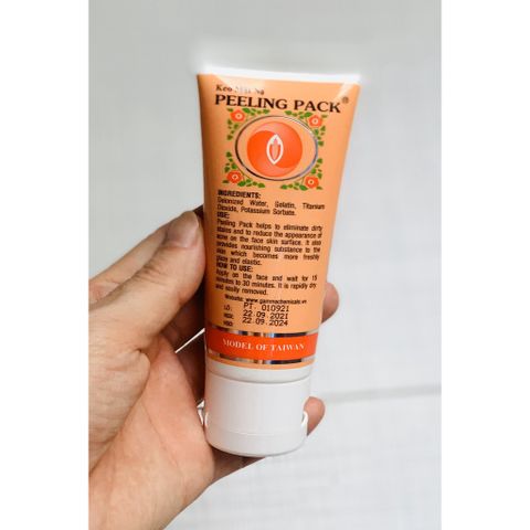 (Chính hãng) Tuýp keo lột mụn cám, mụn đầu đen Peeling Pack 50g ( Tặng kèm 6 miếng mặt nạ giấy)