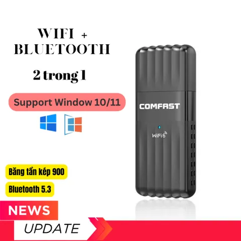 USB WiFi 6, Bluetooth 5.3, COMFAST CF-943AX, USB WiFi, adapter không dây