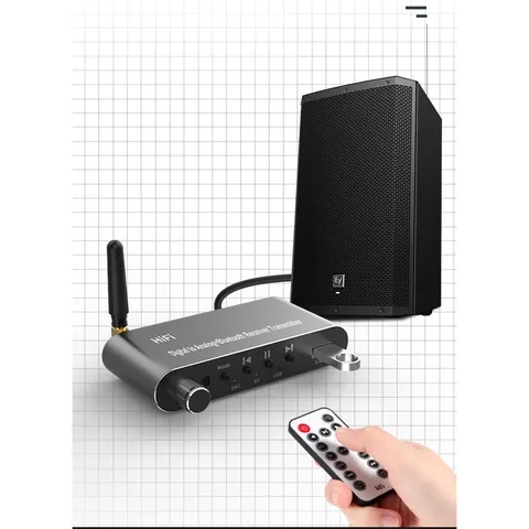 Bộ thu Bluetooth Lossless HiFi Bộ phát USB âm thanh kỹ thuật số Giải mã analog sợi quang đồng trục