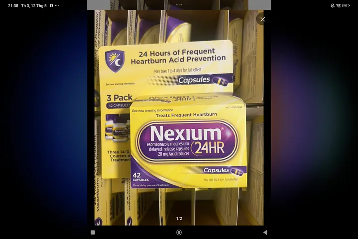 Viên Uống Nexium 24hr /42vien Hỗ Trợ Đau Bao Tử Viêm Loét Dạ Dày Mỹ Chính Hãng