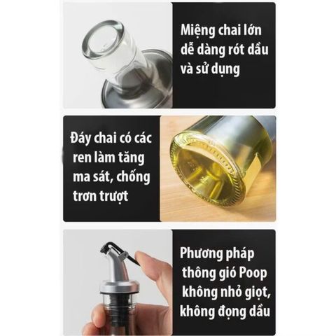 Chai đựng nước mắm, dầu ăn với đầu vòi đặc biệt chống rót tràn (TH311)