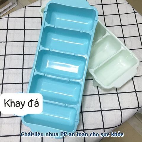 Khay Làm Đá Tủ Lạnh 5 Viên Cao Cấp Việt Nhật (TH313) (Màu ngẫu nhiên)