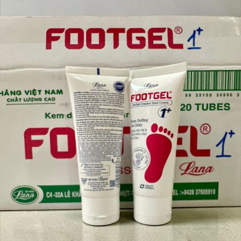 Kem dưỡng da chân Lana Footgel 1+ Ngừa Nứt Nẻ Mềm Da Chân 50g Hàng Chính Hãng
