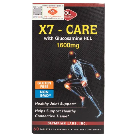 [Nhập khẩu] X7-Care Olympian Labs - Chăm sóc sức khỏe xương khớp (60v)