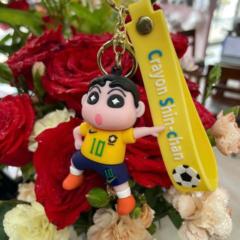 Móc khóa chìa khóa hoạt hình Cryon Shin Chan, Hello Kitty, Doraemon nhiều màu sắc, mẫu mã dễ thương