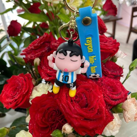 Móc khóa chìa khóa hoạt hình Cryon Shin Chan, Hello Kitty, Doraemon nhiều màu sắc, mẫu mã dễ thương