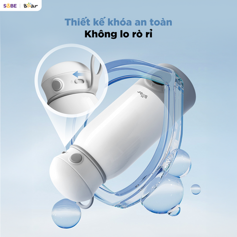 Bình đun và hâm nước pha sữa di động mini 0.5L Bear BKL-055EJ