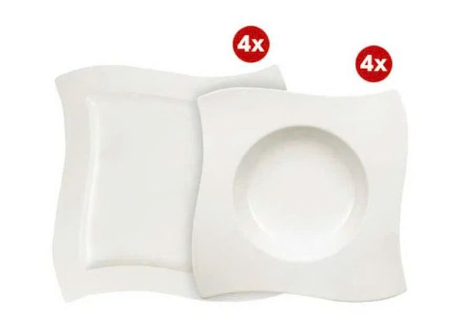 Set 8 đĩa Villeroy Boch NewWave 24cm