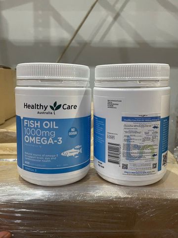Dầu Cá Fish Oil Healthy Care Omega 3 1000mg -  Hỗ Trợ Sức Khỏe Tim Mạch, Mắt, Não, Hệ Thần Kinh, Mịn Da Từ Úc