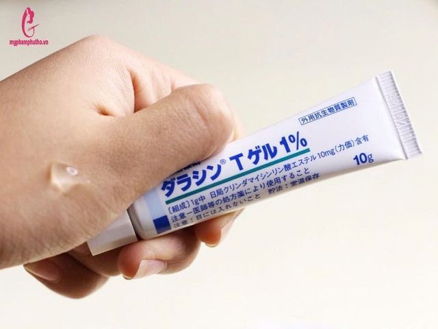 Kem Giảm Mụn Dalacinn T Gel 1% Sato Nhật Bản 10gr - Hỗ Trợ Làm Sạch Da, Ngăn Ngừa Tái Phát Mụn, Giảm Viêm Đỏ, Dưỡng Ẩm Da