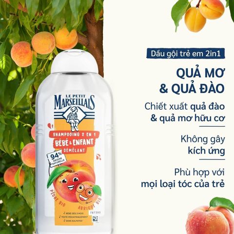 Gội 2in1 Marseillais 300ml cho bé Bill Pháp