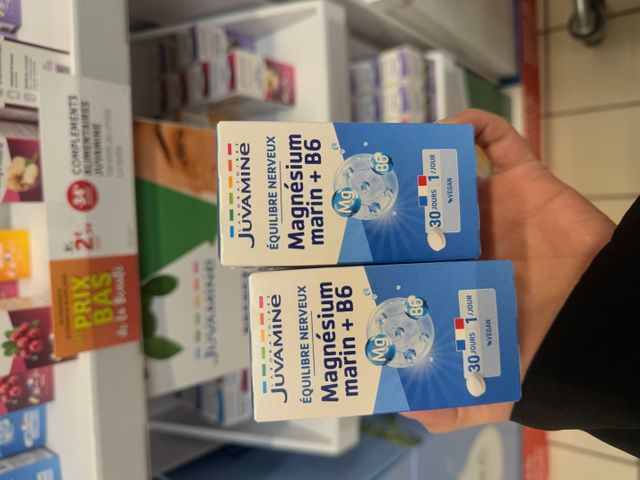 Magnesium marin + B6 hữu cơ Juvamine hộp 30v date 10/28