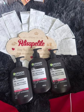 Sữa rửa mặt Garnier PureActive BHA Charbon dành cho da lỗ chân lông to, giảm mụn đầu đen