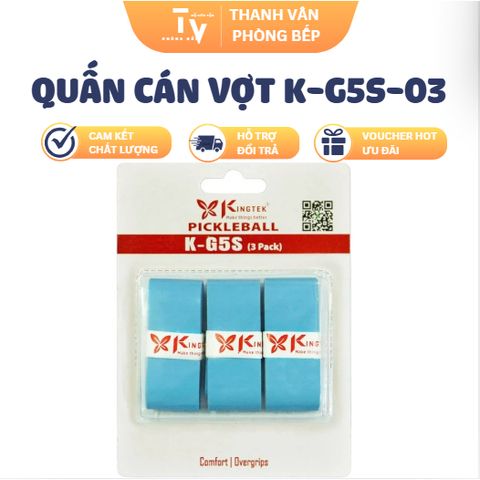 Quấn Cán Vợt KINGTEK KG5S-03 Cao Cấp Hộp 3 Cái (TV1509)