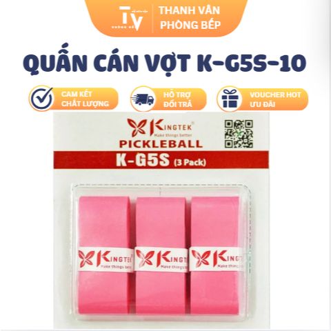 Quấn Cán Vợt KINGTEK KG5S-10 Cao Cấp Hộp 10 Cái (TV1510)
