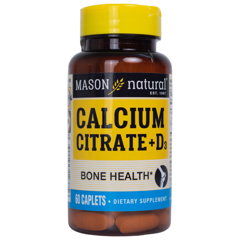 [Nhập khẩu] Viên uống Mason Natural Calcium Citrate + D3 Giúp bổ sung canxi hữu cơ cho cơ thể 
