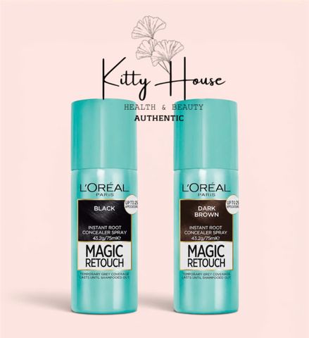 Xịt phủ bạc tạm thời che phủ chân tóc L'Oreal Paris Magic Retouch chai 75ml