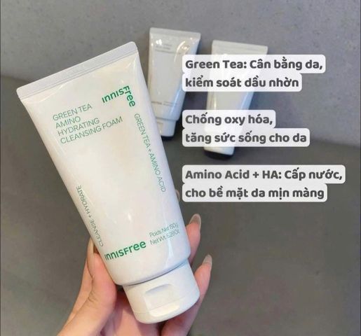 Sữa Rửa Mặt Innisfree Green Tea Foam Cleanser: