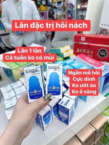 LĂN NÁCH HIỆU  Driclor KOREA.