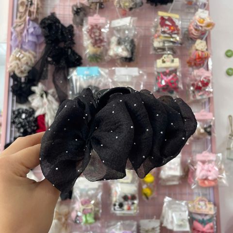 Đôi Tóc Hoa Ren Màu Pastel đính đá sang trọng - Phụ kiện tóc