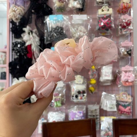 Đôi Tóc Hoa Ren Màu Pastel đính đá sang trọng - Phụ kiện tóc