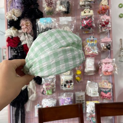 Băng đô viền rộng caro kiểu hàn quốc xinh xắn - Phụ kiện thời trang